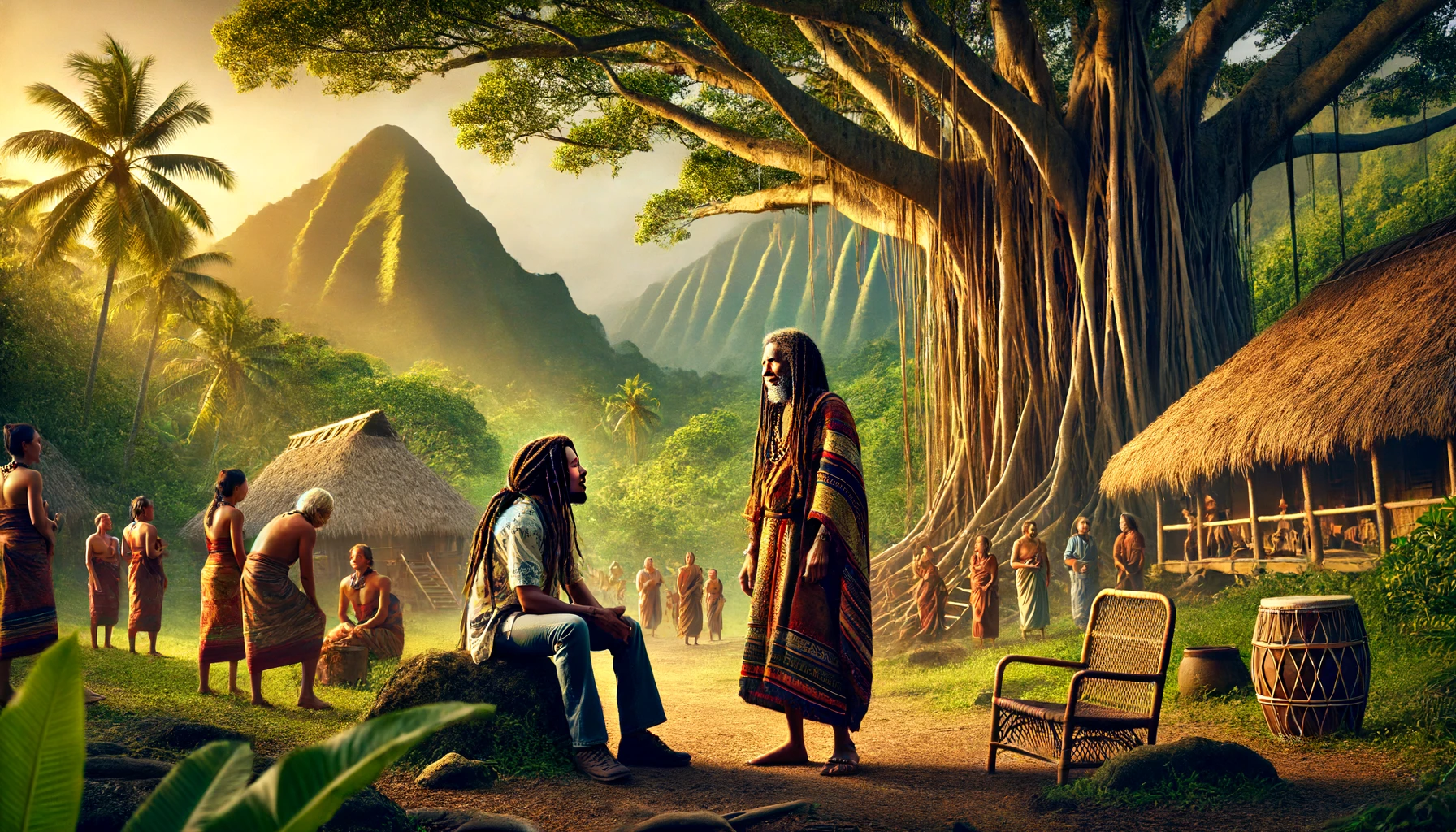 An enlightening, fictional meeting between Bob Marley and Hale Makua