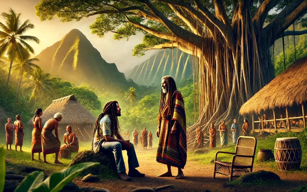 An enlightening, fictional meeting between Bob Marley and Hale Makua